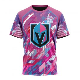 Personalized Vegas Golden Knights I Pink Fearless Again Breast Cancer Short Sleeve