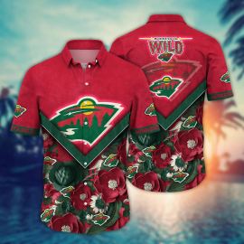 Minnesota Wild Flower Unique Design Hawaii Special Button Shirt Gift Idea For Men Women X