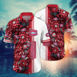 Montreal Canadiens NHL Flower Hawaii Shirt And Tshirt For Fans, Custom Summer Football Shirts NA49622