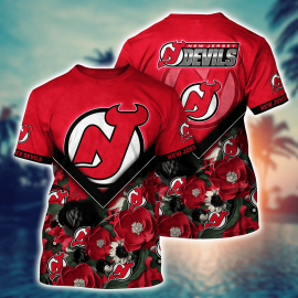 New Jersey Special Devils Flower Unique Hawaii Design Short Sleeve Gift Idea For Fan III