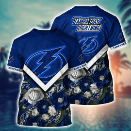 Tampa Special Lightning Bay Flower Unique Hawaii Design Short Sleeve Gift For Men Women XX