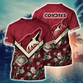 Arizona Coyotes Flower Unique Hawaii Design Short Sleeve Gift Idea For Men Women IV