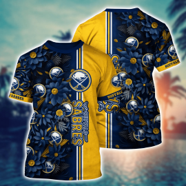 Buffalo Sabres Flower Unique Hawaii Design Short Sleeve Gift Idea For Fan I