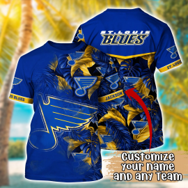 St Louis Blues Cool Style Unique Hawaii Design Special Short Sleeve Gift Idea For Fan I