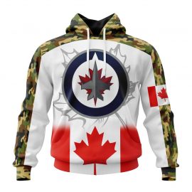 Personalized Winnipeg Jets Design With Our Canada Eagle Flag Custom Jersey