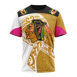 Personalized Chicago Unique BlackHawks Native With Samoa Fight Cancer Short Sleeve