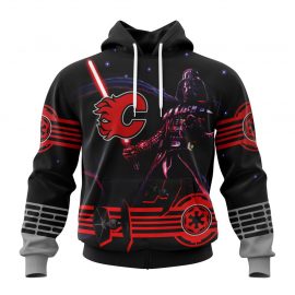 Personalized Calgary Flames Specialized Darth Vader Version Custom Jersey