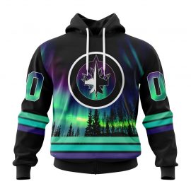 Personalized Winnipeg Jets Design With Northern Lights Custom Jersey