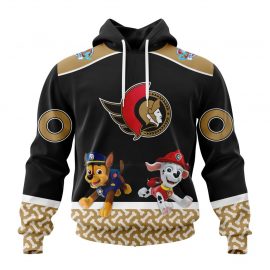 Personalized Ottawa Senators Special Paw Patrol Design Custom Jersey For Fan