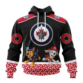 Personalized Winnipeg Jets Special Paw Patrol Design Custom Jersey For Fan