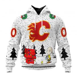 Personalized Calgary Flames Special Peanuts Design Custom Jersey