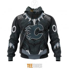 Personalized Calgary Flames Black Panther Special Costume Design Custom Jersey