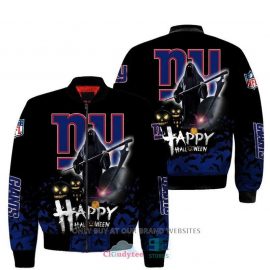 New York Unique Giants Happy Halloween Design Cool Style Bomber Jacket IV