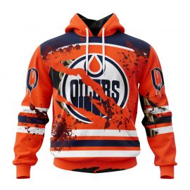 Personalized Edmonton Unique Oilers Design For Halloween Night Custom Jersey
