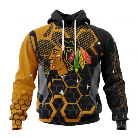 Personalized Chicago Unique BlackHawks Design With MotoCross Custom Jersey