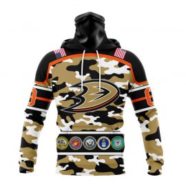 Personalized Anaheim Ducks Camo Color And Military Force Bandana Jersey