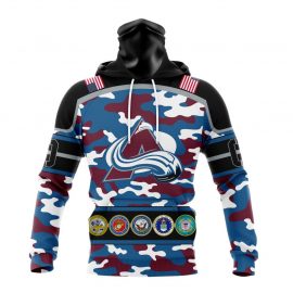 Personalized Colorado Unique Avalanche Camo Color And Military Force Bandana Jersey