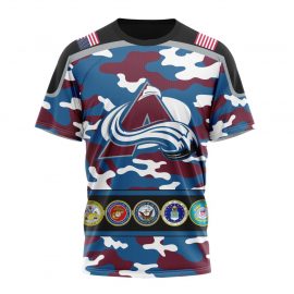 Personalized Colorado Unique Avalanche Camo Color And Military Force Short Sleeve