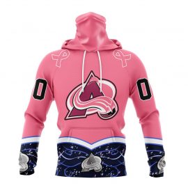 Personalized Colorado Unique Avalanche Fights Cancer Design Masked Jersey