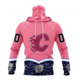 Personalized Calgary Flames Specialized Fights Cancer Design Masked Jersey