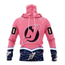 Personalized New Jersey Unique Devils Fights Cancer Design Masked Jersey