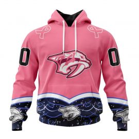 Personalized Nashville Predators Specialized Fights Cancer Design Custom Jersey