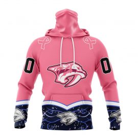 Personalized Nashville Predators Specialized Fights Cancer Design Masked Jersey