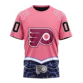Personalized Philadelphia Flyers Specialized Fights Cancer Design Short Sleeve