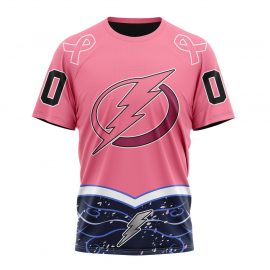 Personalized Tampa Unique Bay Lightning Fights Cancer Design Short Sleeve