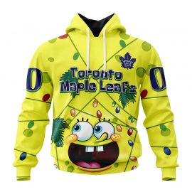 Personalized Toronto Unique Maple Leafs SpongeBob Design Custom Jersey