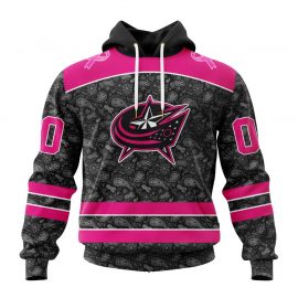 Personalized Columbus Blue Jackets Pink In The Rink Fight Breast Cancer Custom Jersey