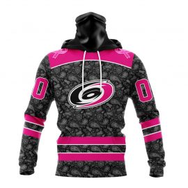 Personalized Carolina Unique Hurricanes Pink In The Rink Fight Breast Cancer Masked Jersey