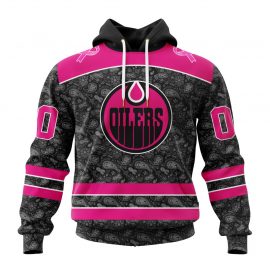 Personalized Edmonton Unique Oilers Pink In The Rink Fight Breast Cancer Custom Jersey