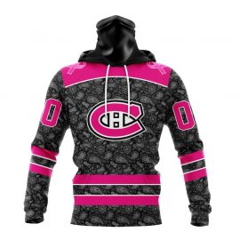 Personalized Montreal Canadiens Pink In The Rink Fight Breast Cancer Masked Jersey