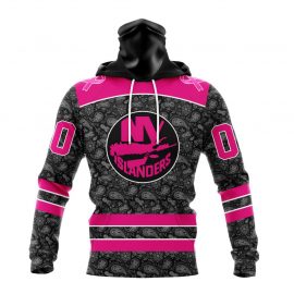 Personalized New York Islanders Pink In The Rink Fight Breast Cancer Masked Jersey