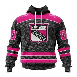 Personalized New York Unique Rangers Pink In The Rink Fight Breast Cancer Custom Jersey