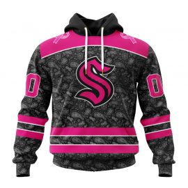 Personalized Seattle Kraken Pink In The Rink Fight Breast Cancer Custom Jersey