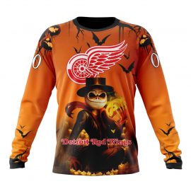 Personalized Detroit Red Wings Special Halloween Concepts Long Sleeve