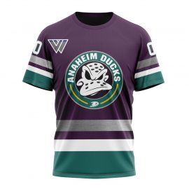 Personalized Anaheim Ducks Mighty Ducks Anniversary Design Short Sleeve