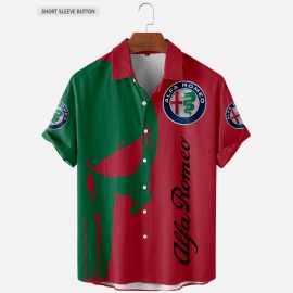 Alfa Romeo Cool Design Racing Style Hawaiian Button Shirt Gift Idea For Fan I