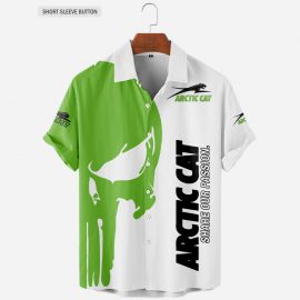 Arctic Cool Design Racing Style Hawaiian Button Shirt Gift Idea For Fan I
