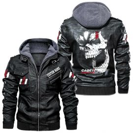 Case IH Personalized Racing Style Leather Jacket Gift Idea For Fan II