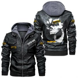 DeWalt Personalized Cool Design Racing Style Leather Jacket Gift Idea For Fan I