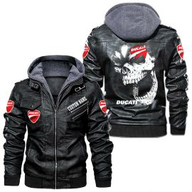 Ducati Personalized Cool Design Racing Style Leather Jacket Gift Idea For Fan I