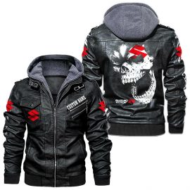GsxR Personalized Cool Design Racing Style Leather Jacket Gift Idea For Fan I