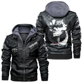 Hilux Personalized Cool Design Racing Style Leather Jacket Gift Idea For Fan I