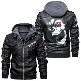 Hitachi Personalized Cool Design Racing Style Leather Jacket Gift Idea For Fan I