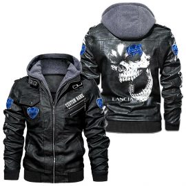 Lancia Personalized Cool Design Racing Style Leather Jacket Gift Idea For Fan I
