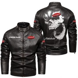 Peterbilt Personalized Cool Design Racing Style Stand Collar Leather Jacket For Fan II