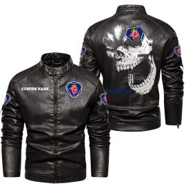 Scania Personalized Cool Design Racing Style Stand Collar Leather Jacket For Fan I